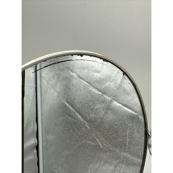 Vintage Italian Marble Pedestal Vanity Makeup Mirror Ornate Mirror - Picture 3 of 9